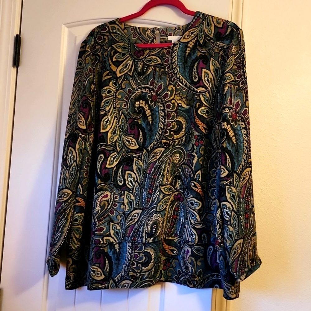 J Jill Floral Blouse NWT